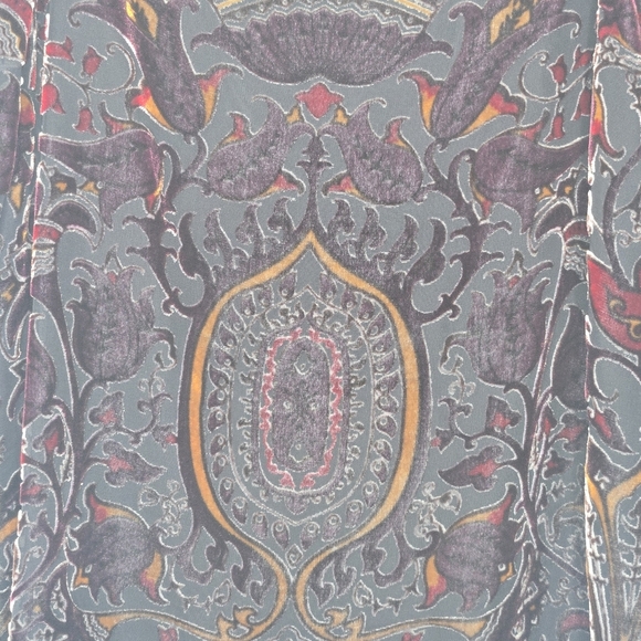 Alice and Olivia Womens Alecia Silk Velour Brocade Damask Jacquard Blouse Medium - Picture 5 of 9